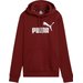 Bluza damska Essentials Logo Hoodie Fleece Puma - czerwony