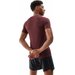Koszulka męska 4FAW23TFTSM435 4F - ciemny czerwony