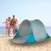Namiot plażowy samorozkładający, parawan ogrodowy UV50 Outtec - turkusowy II