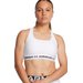 Biustonosz sportowy damski Crossback Mid Bra Under Armour - biały