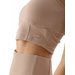 Bezrękawnik, crop top damski 4FWSS24TSLEF072 4F - beż