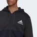 Bluza męska Essentials Colorblock Fleece Full-Zip Adidas - czarny/granat