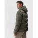 Kurtka puchowa męska TDJAM513 4F - oliwkowy
