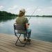 Krzesło turystyczne, wędkarskie Easy Catch Outtec - Czarny