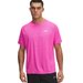Koszulka męska Tech Textured Under Armour - Rebel Pink/White