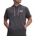 Koszulka męska Rival Terry Short Sleeve Hoodie Under Armour - szara