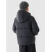 Kurtka puchowa chłopięca TDJAM463 4F - głęboka czerń