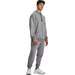 Dres męski Rival Fleece Under Armour - Castlerock Light Heather / White