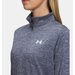 Bluza damska Tech 1/2 Zip Twist Under Armour - Downpour Gray/White