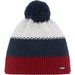 Czapka zimowa Merino Star Pompon Eisbar - multicolor/red/white/blue