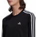 Longsleeve damski Essentials 3-Stripes Adidas - czarny