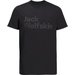 Koszulka męska Essential Logo Jack Wolfskin - black