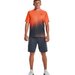 Spodenki męskie Tech WM Graphic Under Armour - Downpour Gray / Orange Blast