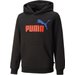Bluza juniorska ESS+ 2 Col Big Logo Hoodie Puma - czarny