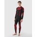 Spodnie termoaktywne męskie USEAM166 4F - czerwony
