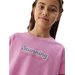 Koszulka, crop top dziewczęcy 4FJWSS24TTSHF1151 4F - jasny róż