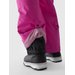 Spodnie narciarskie dziewczęce na szelkach TFTRF659 4F - różowy