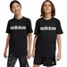 Koszulka juniorska Essentials Linear Logo Adidas - czarny