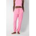 Spodnie damskie C Logo Relaxed Fit Joggers Champion - różowe