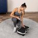 Platforma wibracyjna z pilotem Gymtek - srebrna