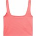 Bezrękawnik, crop top damski 4FWSS24TSLEF072 4F - koral neon