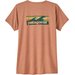 Koszulka damska Capilene Cool Daily Graphic Design Patagonia - Boardshort Logo: Terra Pink X-Dye