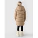 Płaszcz puchowy dziewczęcy TDJAF455 4F - beż