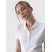 Koszulka damska polo 4FWMM00TPTSF317 4F - biały