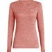 Longsleeve damski Puez Melange Dry'Ton Salewa - desert pink melange