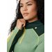 Bluza polarowa damska Lifa Merino 1/2 Zip Helly Hansen - zielony