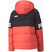 Kurtka damska Power Hooded Down Puffer Puma - czerwony/czarny