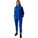 Spodnie dresowe damskie 4FWSS24TTROF606 4F - kobalt