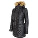 Kurtka parka damska H4Z17 KUD010 4F - czarna