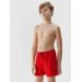 Spodenki kąpielowe chłopięce UBDSM110 4F - czerwony