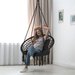 Huśtawka bocianie gniazdo boho XXL Luna Outtec - black