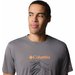Koszulka męska Zero Rules Light SS Graphic Crew Columbia - City Grey, Ridge Line Life