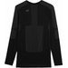 Longsleeve bezszwowy męski 4FAW23USEAM103 4F - głęboka czerń