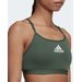 Biustonosz sportowy damski Aeroreact Training Light-Support Adidas - zielony