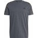 Koszulka męska Essentials Single Jersey 3-Stripes Adidas - szary melanż