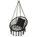 Huśtawka bocianie gniazdo boho XXL Luna Outtec - black
