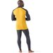 Bluza męska Classic Thermal Merino Base Layer 1/4 Zip SmartWool - żółty/szary