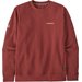 Bluza unisex Fitz Roy Icon Uprisal Crew Patagonia - Mangrove Red