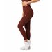 Legginsy bezszwowe damskie Rib Seamless Carpatree - Currant Brown