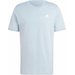 Koszulka męska Essentials Single Jersey Embroidered Small Logo Tee Adidas - błękitny