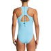 Strój kąpielowy damski Racerback One Piece Nike Swim - niebieski