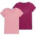 Koszulki damskie 4FSS23TTSHF583 2szt 4F - różowa/różowa