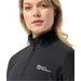 Bluza polarowa damska Taunus Jack Wolfskin - black