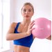 Piłka gimnastyczna, do pilatesu antiburst 25cm Gymtek - 25cm pastel pink