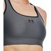 Biustonosz sportowy damski Authentics Mid Padless Under Armour - szary