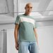 Koszulka męska Ess Block Tee Puma - Green Moon